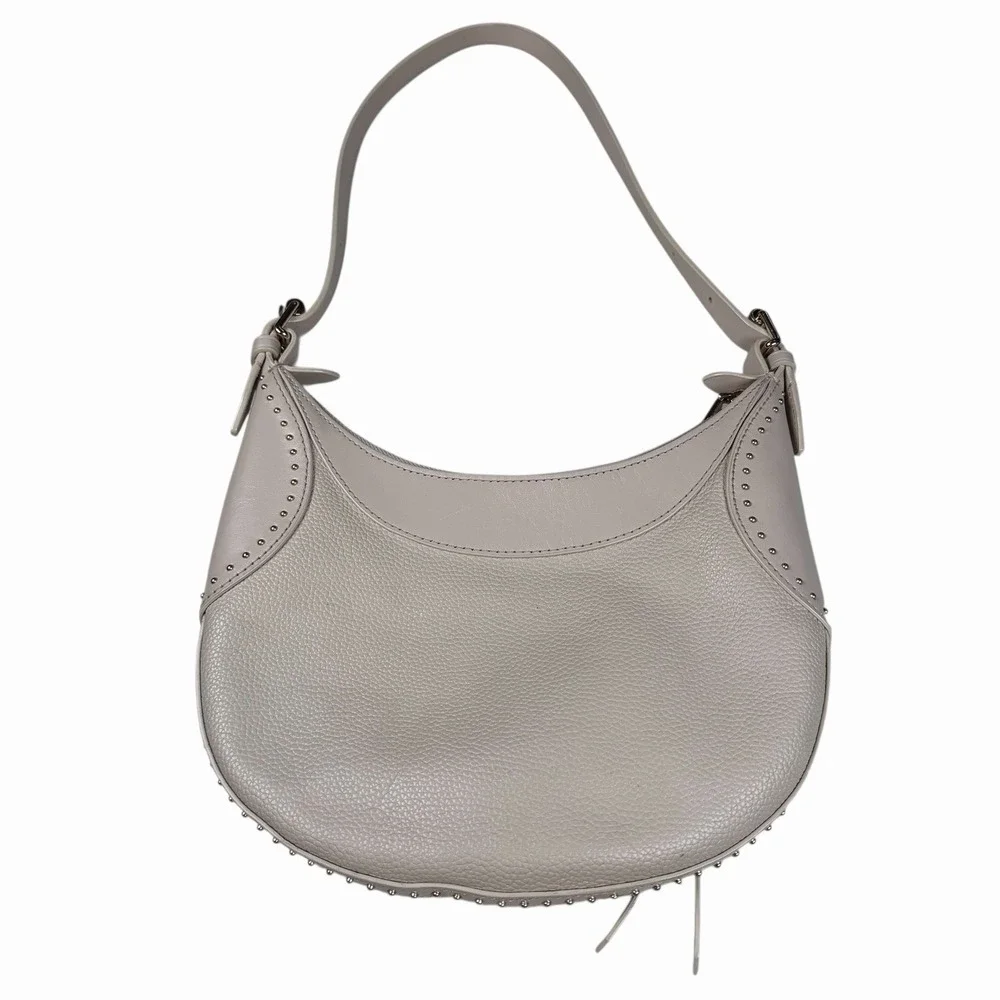 Rebecca Minkoff Small Pippa Studded Hobo Leather Handbag Purse‎ Career Bag